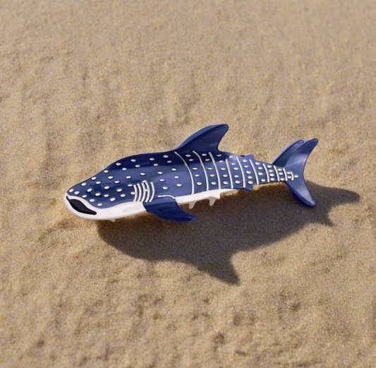 Willie the Blue Whale Shark Claw Clip