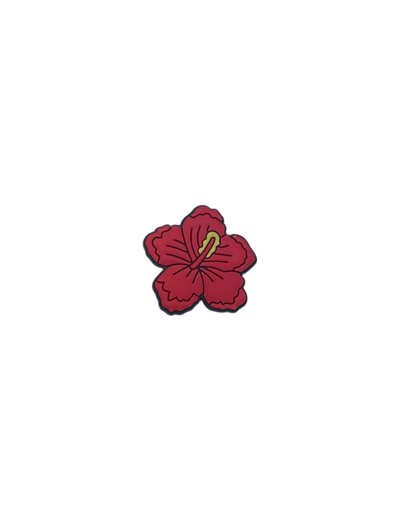 Hibiscus Flower Croc Charm