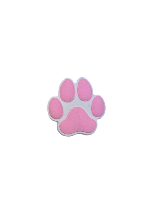 Pink Doggie Paw Croc Charm