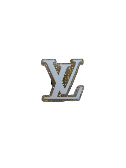 Gold LV Croc Charm