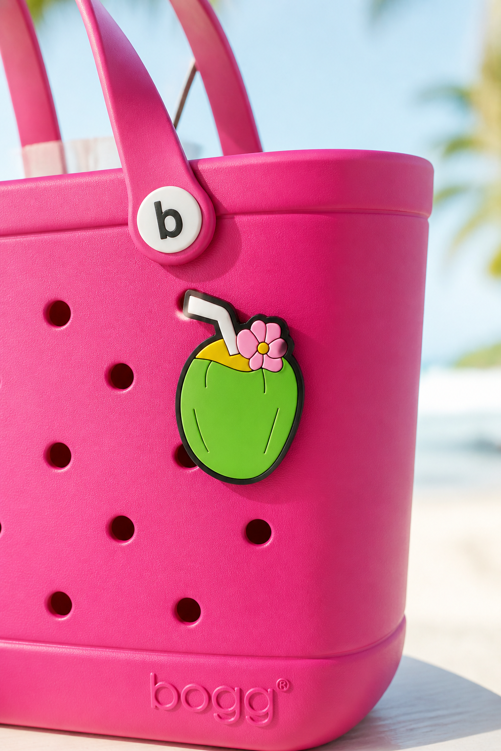 Green Coconut Bag Charm