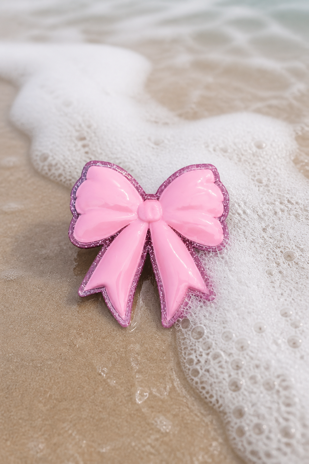 Pink Bow Bag Charm