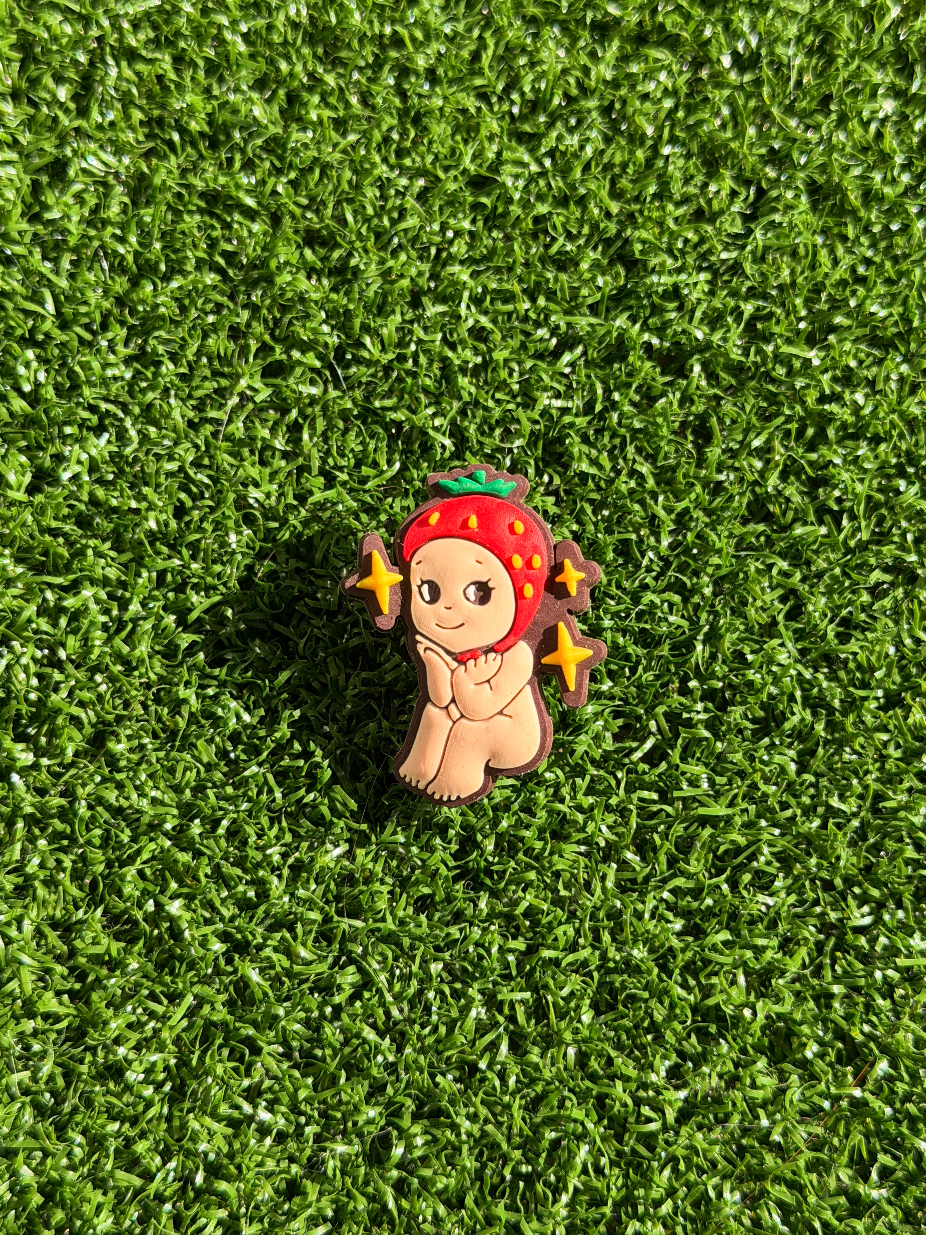 Strawberry Angel Charm