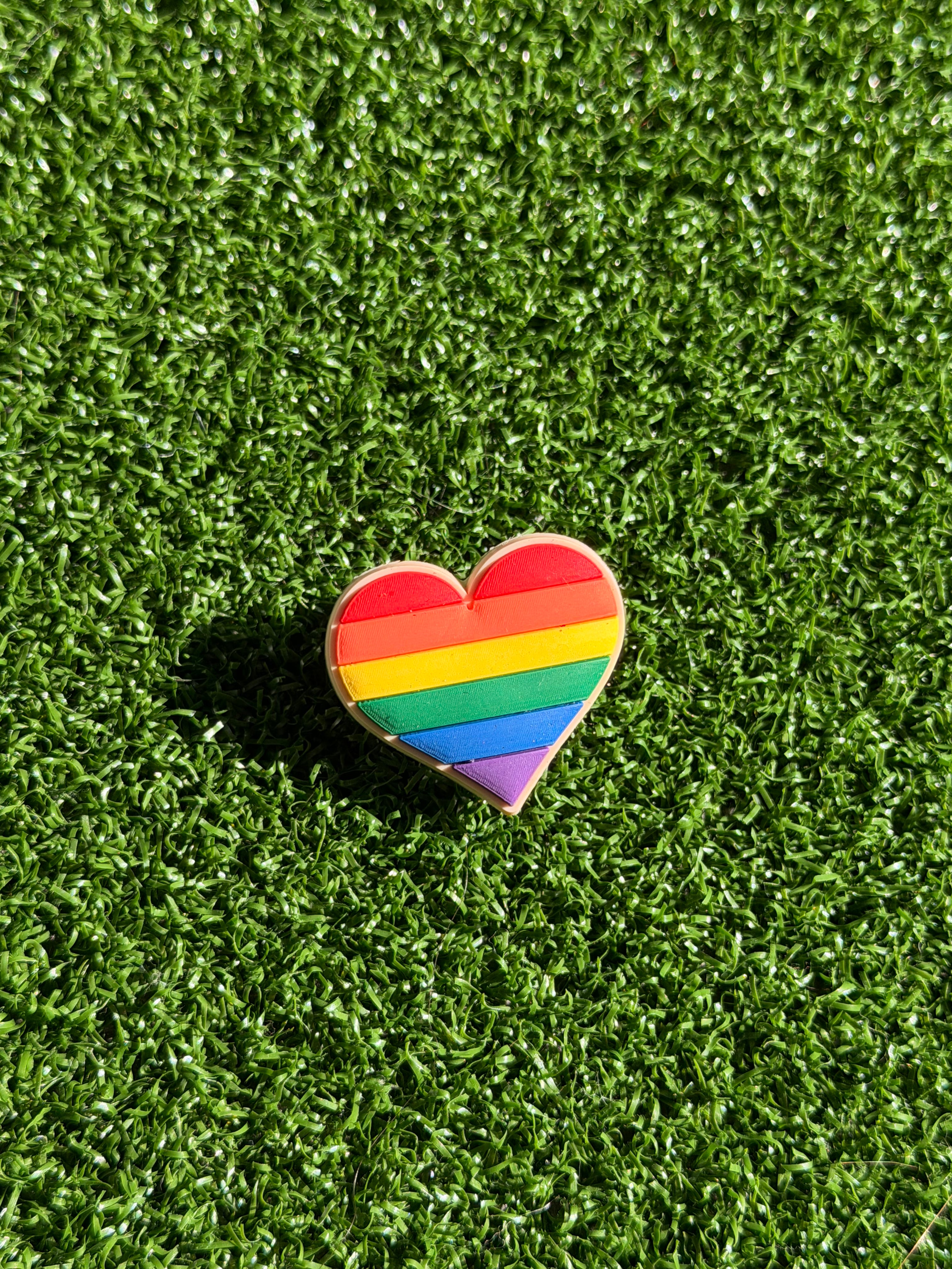 Rainbow Heart Charm