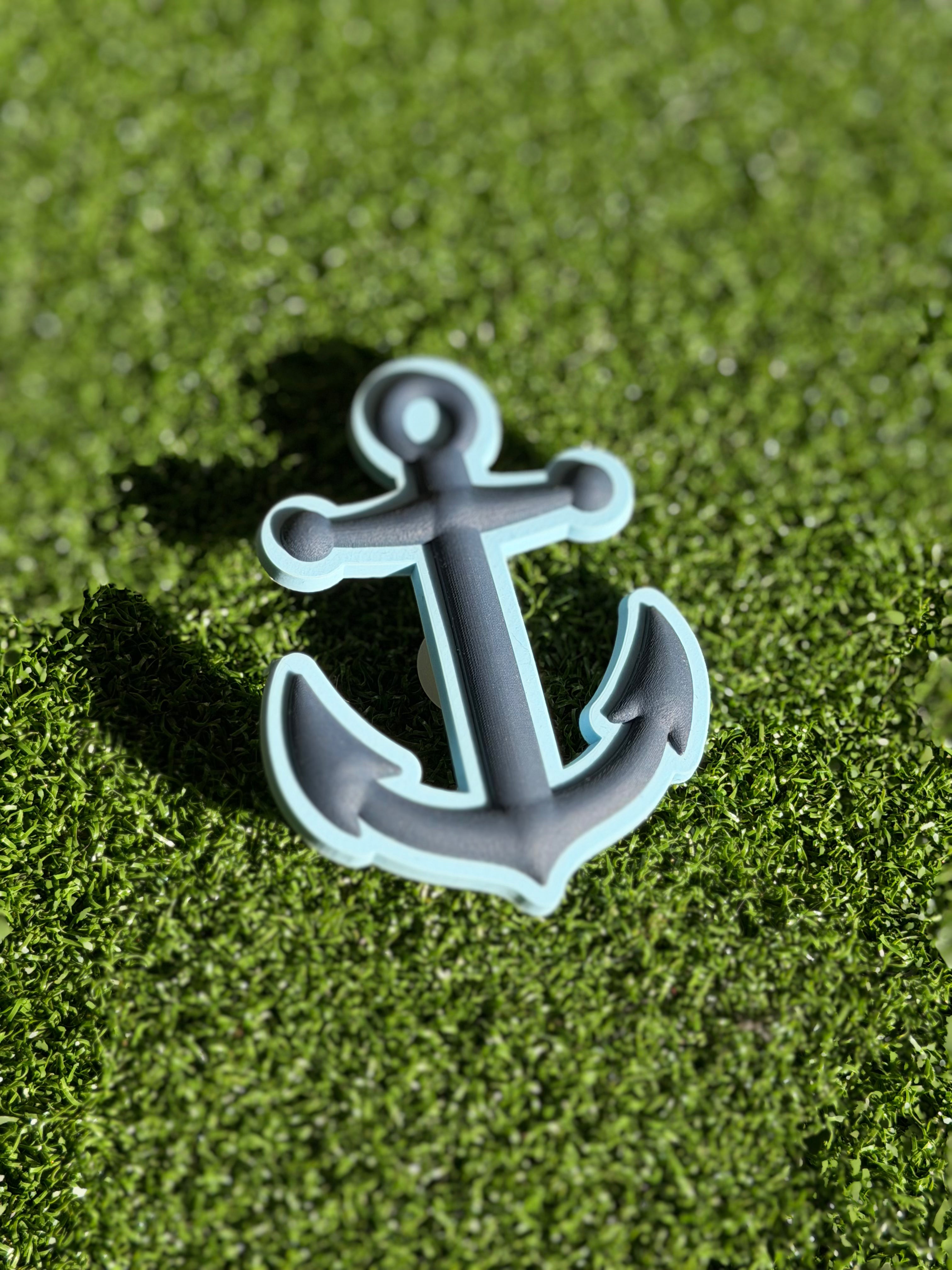 Blue Anchor Bogg Charm